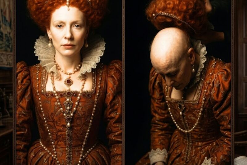 ¿SIN CABELLO? El accidente con la peluca que dejó al descubierto la calvicie de Isabel I.