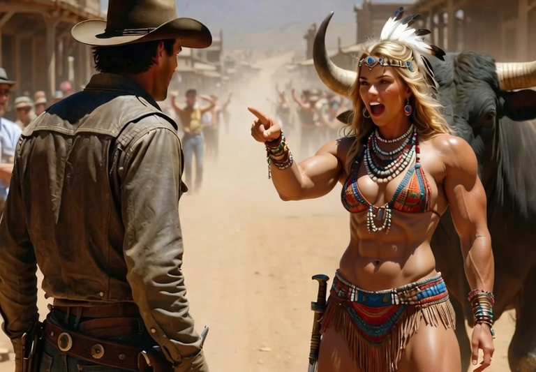 En pleno territorio apache, una mujer le prometió matrimonio a un vaquero solo si vencía al toro que había destruido a tantos hombres… y el final dejó a todo el pueblo sin palabras