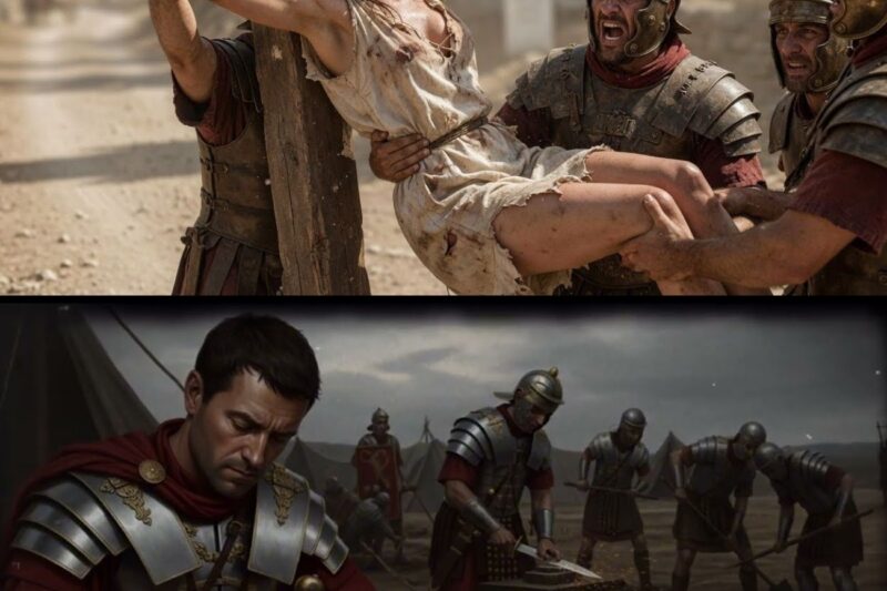 Los horribles últimos momentos de un esclavo romano antes de ser crucificado en el camino.