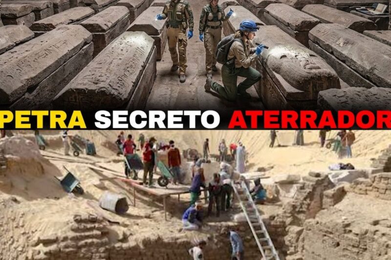 Arqueólogos descubren una habitación sellada en Petra, y lo que hay dentro es espeluznante.