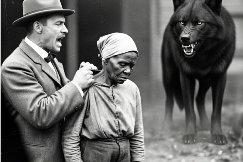 El capataz humilló a una anciana esclavizada, hasta que apareció un LOBO ALFA y nadie lo creyó.