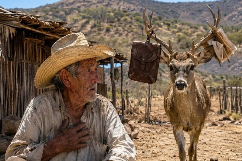 Lo perdió todo a los 70 años. El venado que rescató volvió con algo en los cuernos
