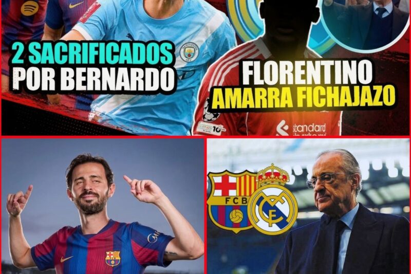 Mercado de fichajes al rojo vivo: Las drásticas salidas del Barcelona por Bernardo Silva y el golpe maestro de Florentino Pérez para el Real Madrid