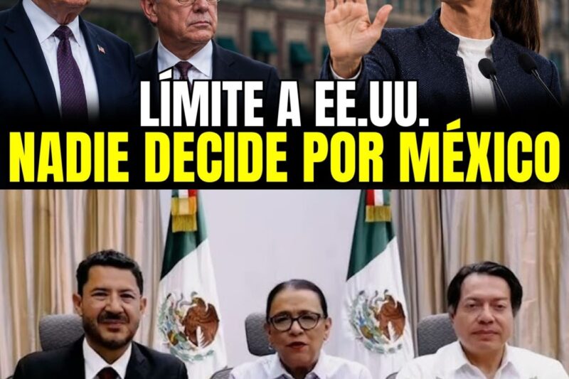 SHEINBAUM FRENA AL EMBAJADOR DE EE.UU.: ¡”Los asuntos de México son de los mexicanos”!